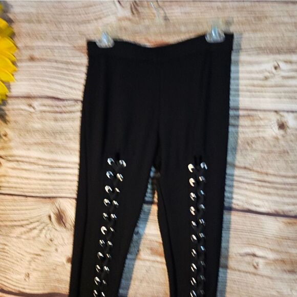 Love Tree leggings women's medium black pre-owned - Picture 1 of 8